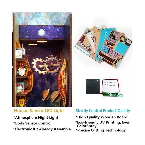 DIY 3D Book Nook Kit Interstellar 247pcs - Picture 7 of 7